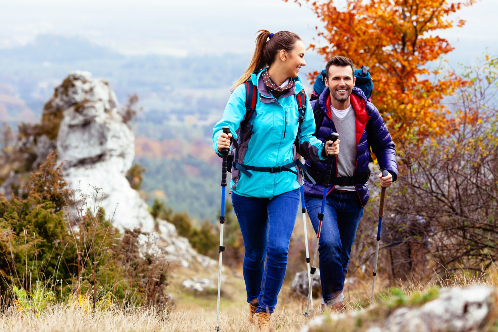 couple hiking