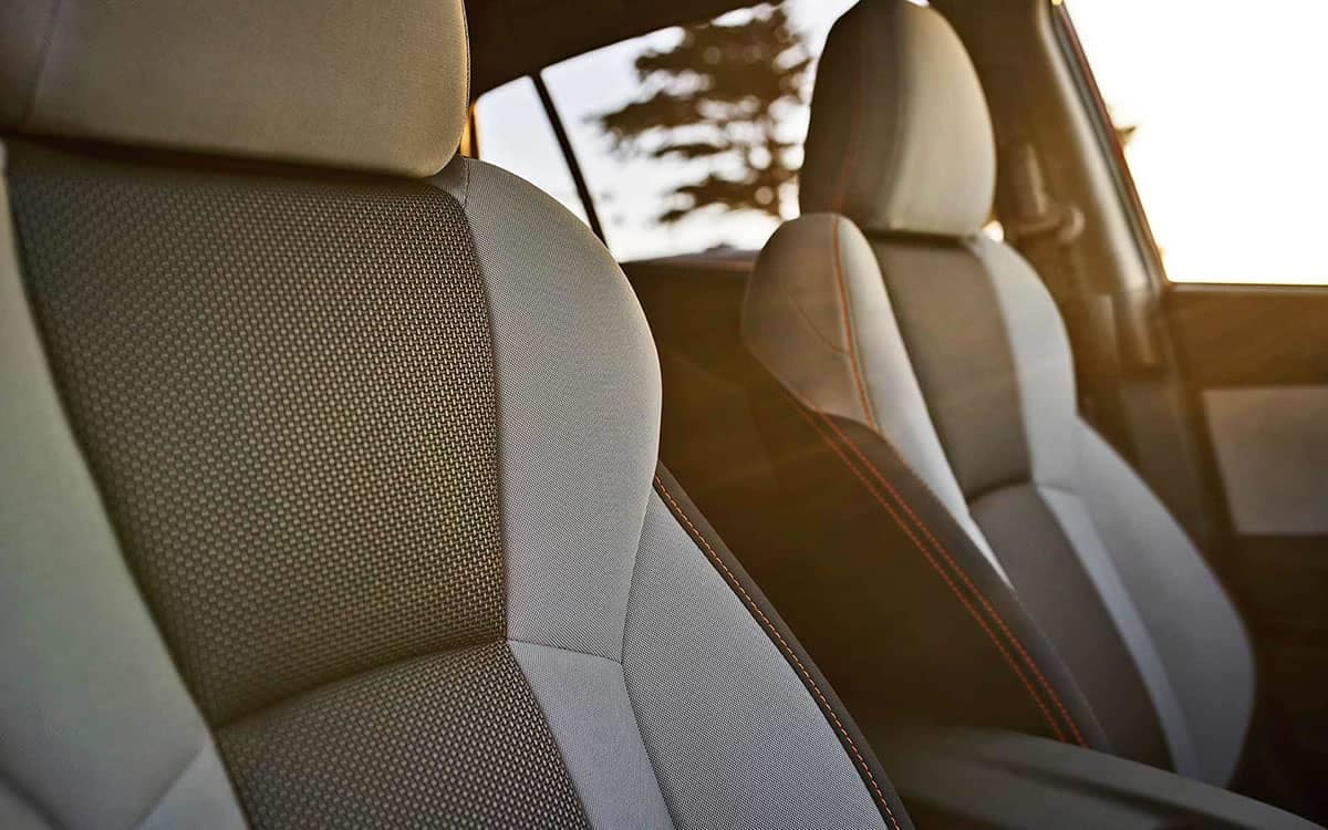 2019 Subaru Crosstrek Closeup of Front Interior Seating