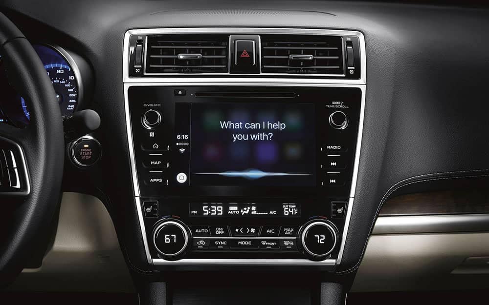 2019 Subaru Legacy technology screen