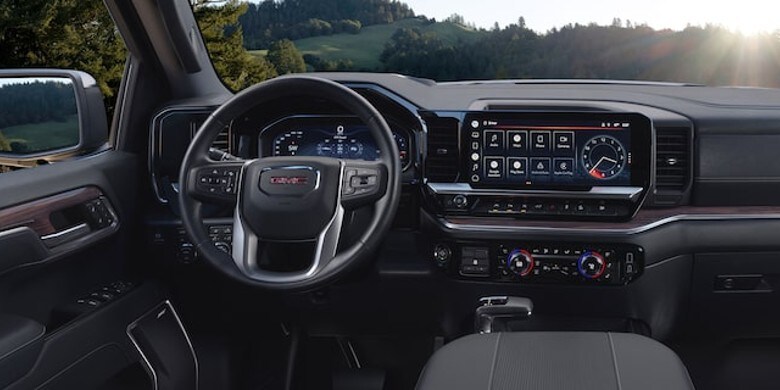 infotainment and dashboard in the 2023 gmc sierra 1500.jpg