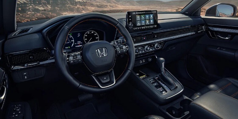Infotainment system in the 2023 Honda CR-V Hybrid.jpg