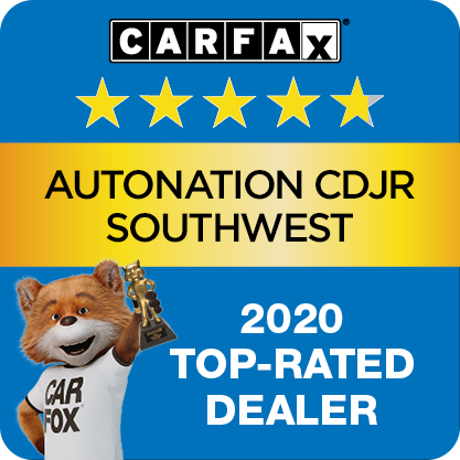 Autonation Chrysler Dodge Jeep Ram Southwest Recognized as a CARFAX Top-Rated Dealer 2020 CARFAX Top-Rated Dealer badge