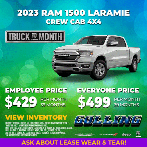 Ram 1500 Lease Offers Golling Chrysler Dodge Jeep Ram Of Bloomfield