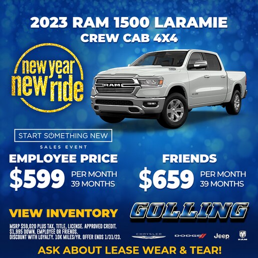 Specials Golling Chrysler Dodge Jeep Ram of Roseville, MI