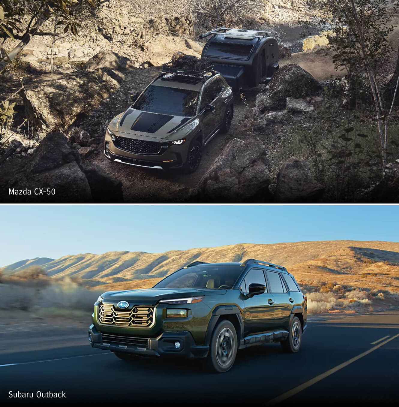 Mazda CX-50 vs. Subaru Outback: Specs & Performance