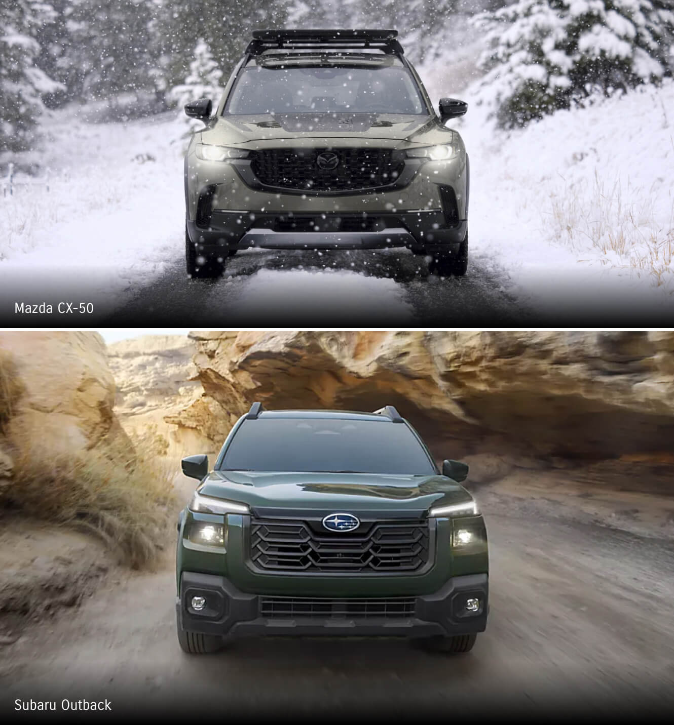 Mazda CX-50 vs. Subaru Outback: Interior & Exterior Features