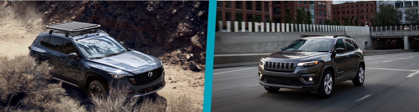 Mazda CX-50 vs Jeep Cherokee Compare Mazda CX-50 SUV to Jeep Cherokee