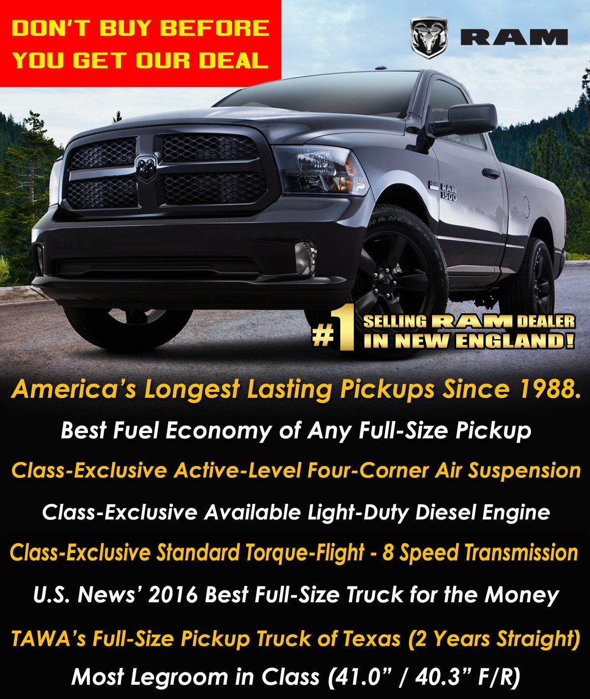 $1000 New Price Guarantee