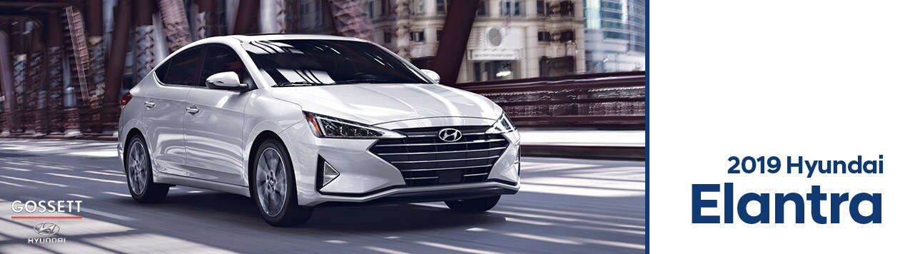 2019 Hyundai Elantra The 2019 Hyundai Elantra at Gossett Hyundai in Memphis, Tennessee