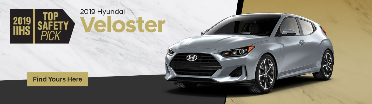 2019 Hyundai Veloster - IIHS Top Safety Pick The 2019 Hyundai Veloster is an IIHS TOP SAFETY PICK, get yours at Gossett Hyundai