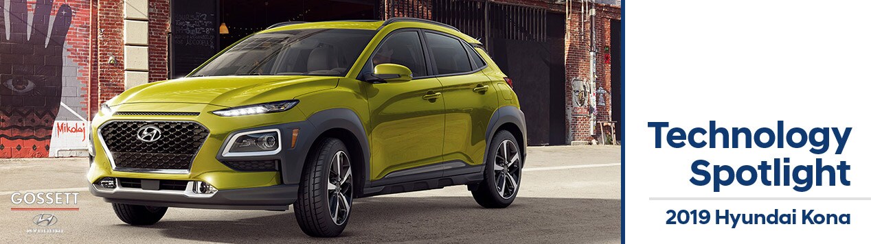 2019 Hyundai Kona The 2019 Hyundai Kona at Gossett Hyundai South in Memphis, Tennessee