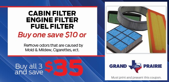 Air Filter Coupon | Grand Prairie Ford