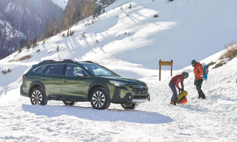 2024 Subaru Outback Exterior On Snowy Mountainside