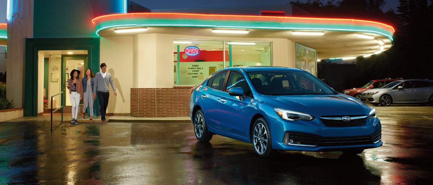 New 2022 Subaru Impreza parked outside