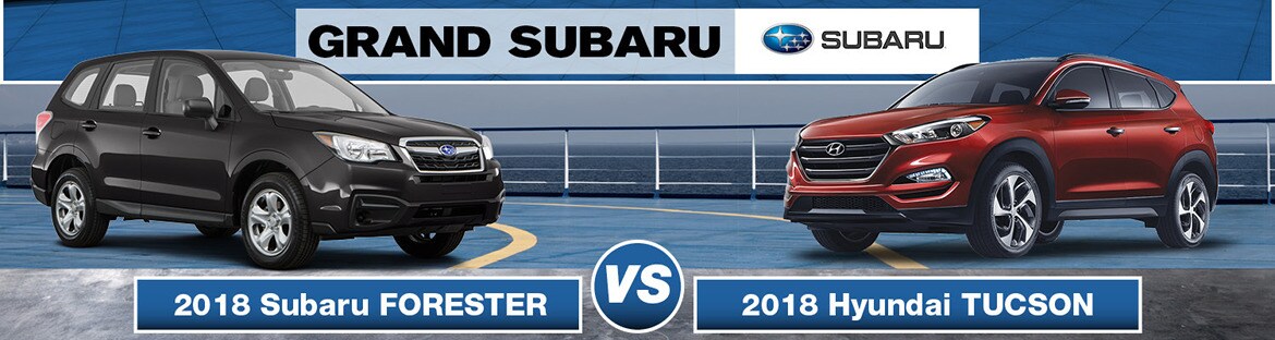 2018 Subaru Forester vs 2018 Hyundai Tucson Banner