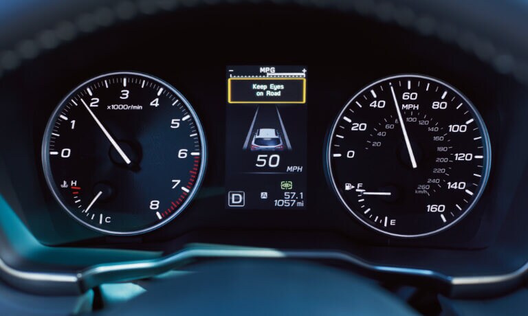 2022 Subaru Outback interior safety eyes on road dash