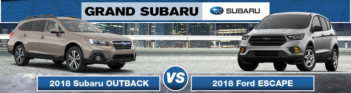 2018 Subaru Outback vs. 2018 Ford Escape banner