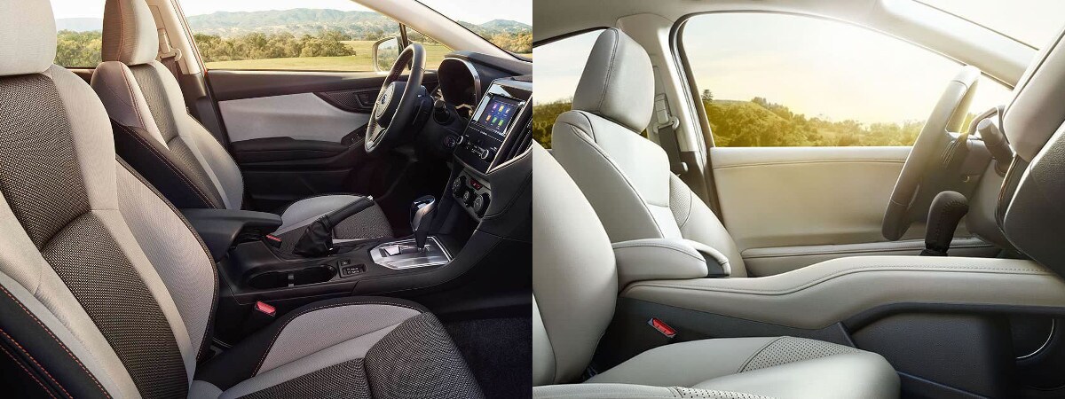 2018 subaru crosstrek vs honda hr-v interior