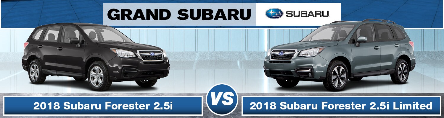 2018 subaru forester 2.5i vs limited