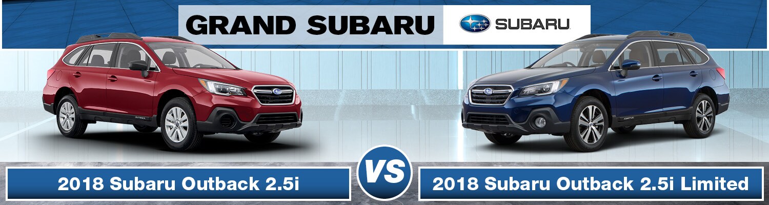 2018 subaru outback 2.5i vs limited difference