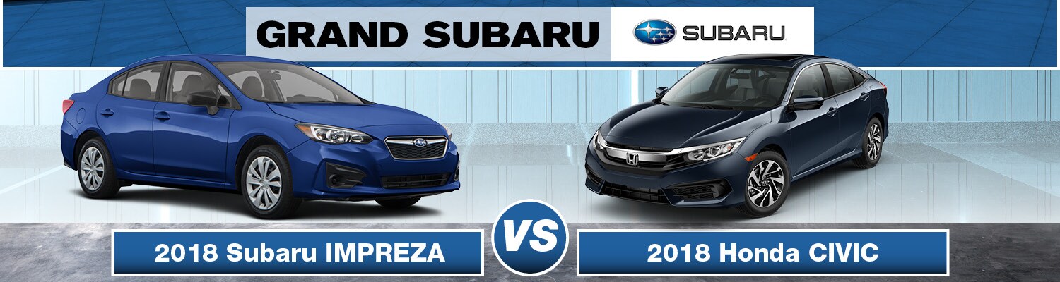 2018 subaru impreza vs honda civic