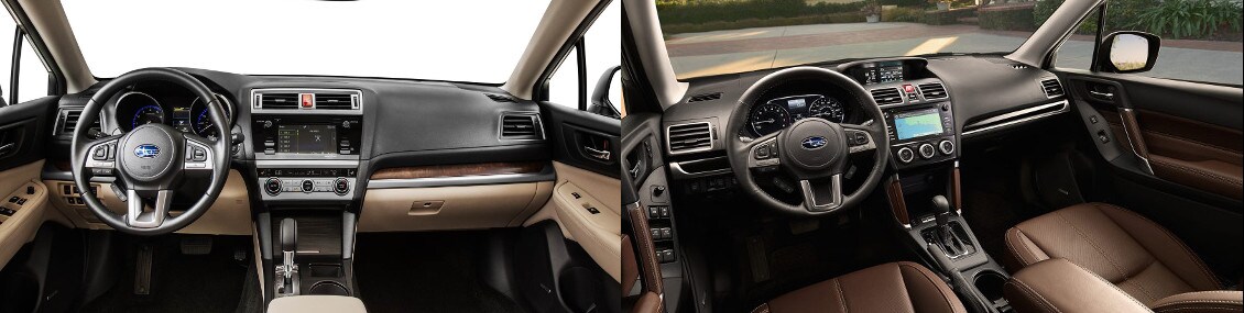 2017 Subaru Outback Interior and 2017 Subaru Forester Interior