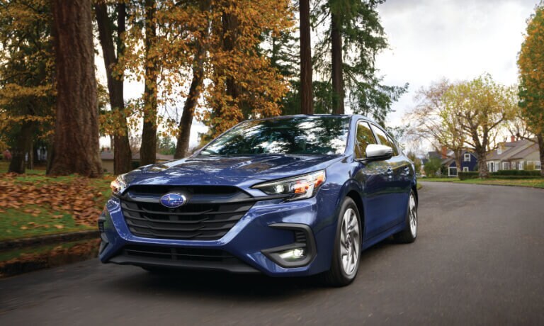 2023 Subaru Legacy Exterior On Autumn Residential Road