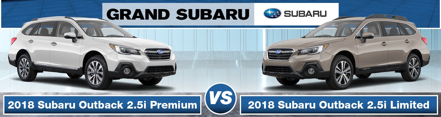 2018 Subaru Outback 2.5i Premium vs. Limited