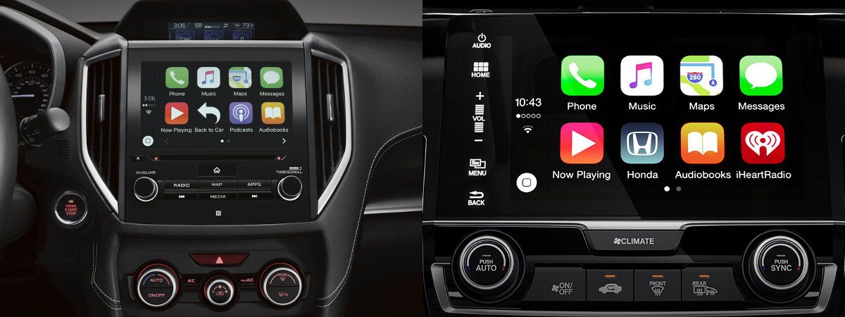 new impreza vs civic technology