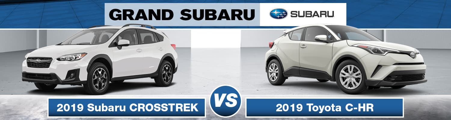 2019 Subaru Crosstrek vs. 2019 Toyota CH-R 2019 Subaru Crosstrek vs. 2019 Toyota CH-R