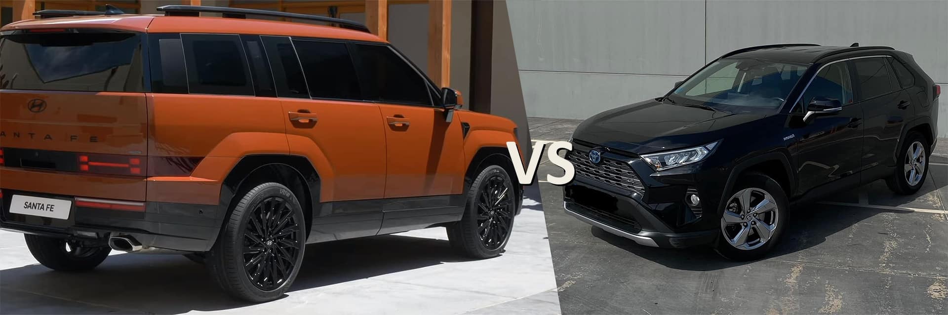 The 2024 Hyundai Santa Fe compared with the 2024 Toyota RAV4