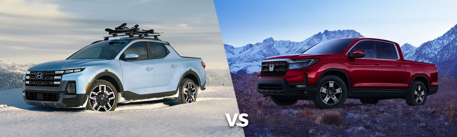2025 Hyundai Santa Cruz vs. Honda Ridgeline 2025 Hyundai Santa Cruz vs. Honda Ridgeline