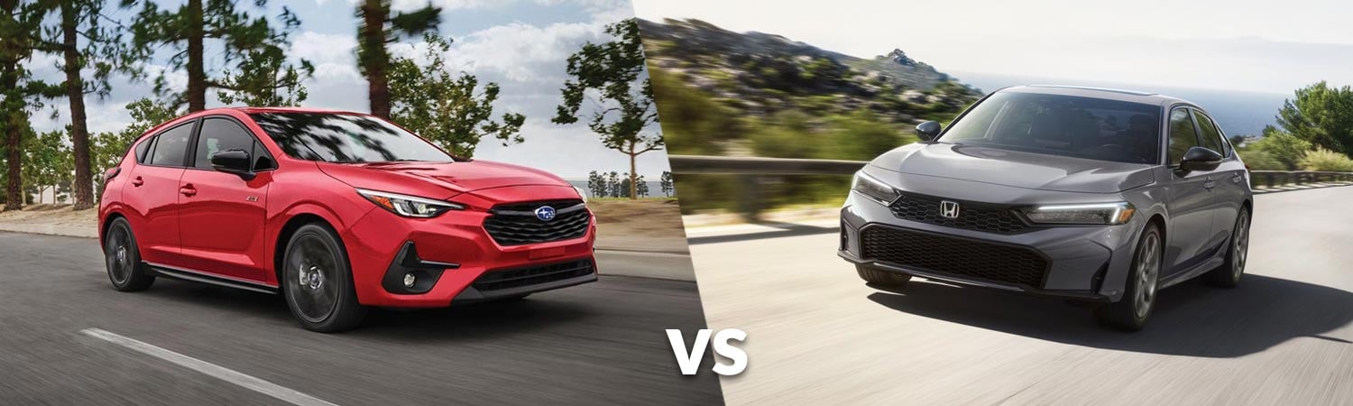 2025 Subaru Impreza vs 2025 Honda Civic 2025 Subaru Impreza vs 2025 Honda Civic