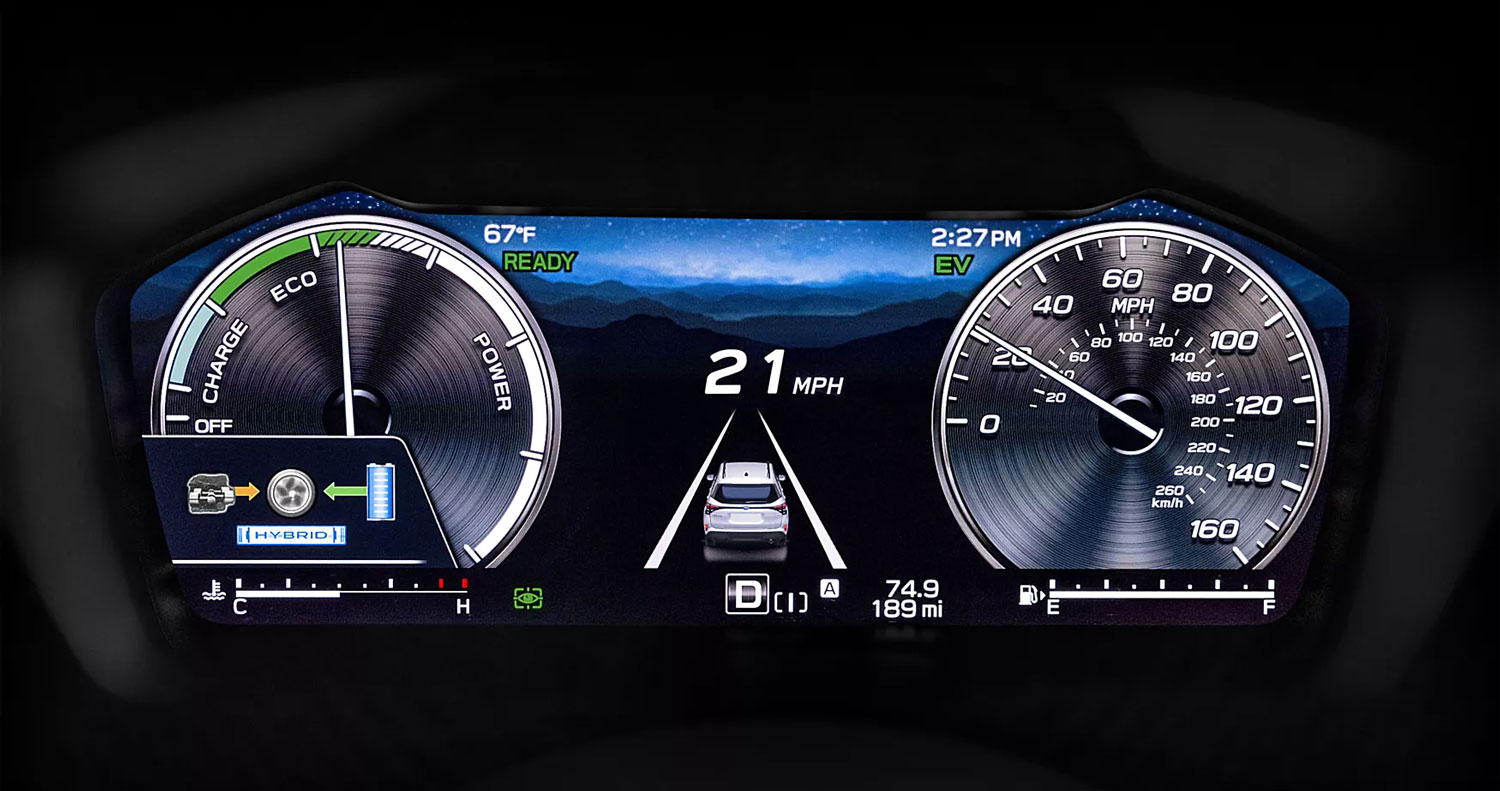 2025 Forester Hybrid Limited Gauge 2025 Forester Hybrid Limited Gauge