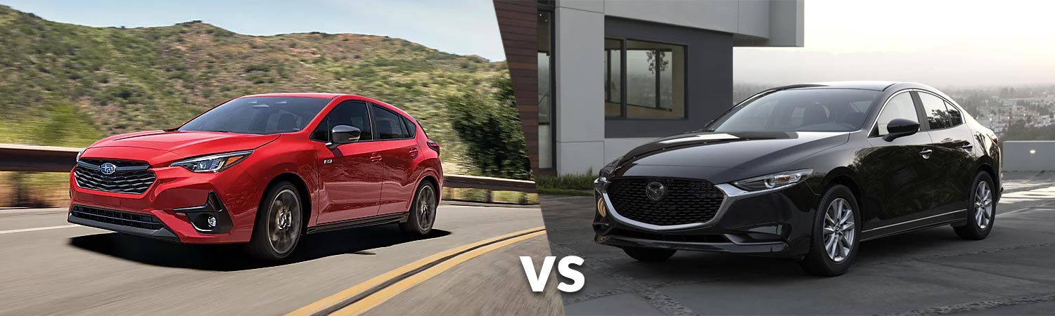 2024 Subaru Impreza vs 2024 Mazda3