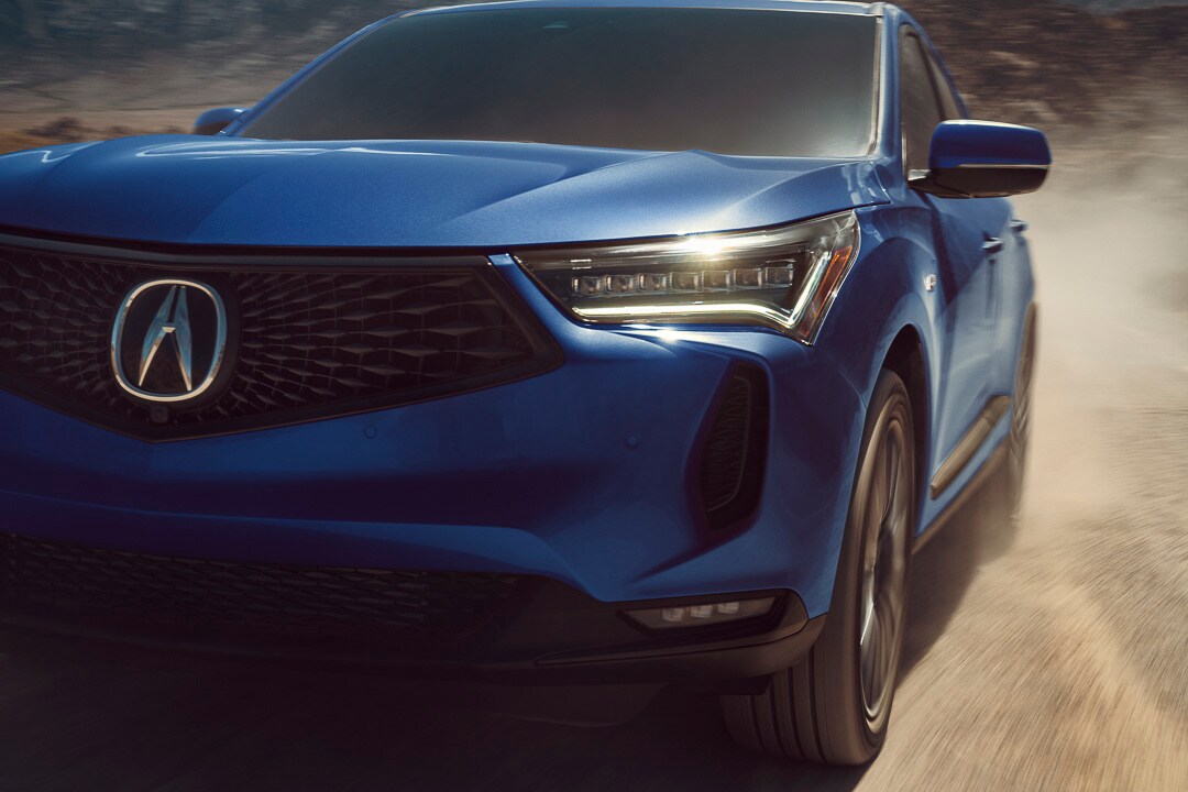 vue rapprochée avant du Acura RDX 2022