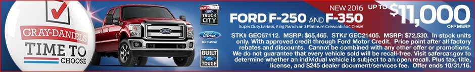 2016 FOrd Super Duty Trucks
