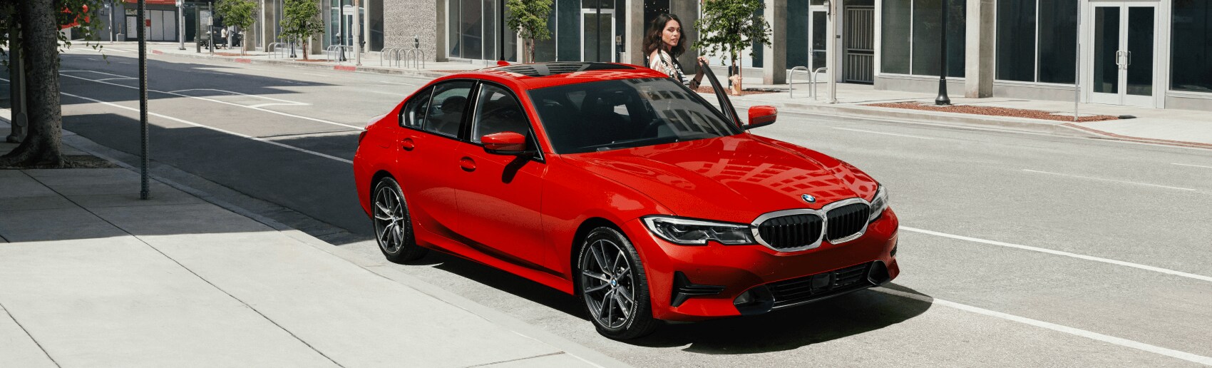 2021 BMW 3 Series Red City Woman Grayson BMW