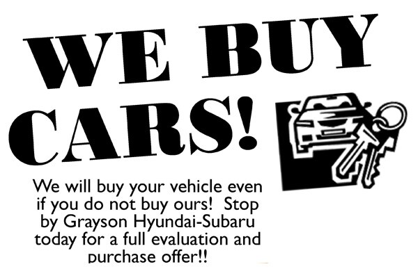 6dbba22b4046387200731f3f78f609b3.jpg We buy cars, sell Grayson Subaru your used vehicle