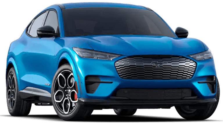 2021 Mustang Mach-E GT in blue