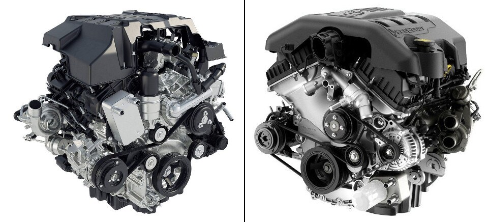2.7L EcoBoost (left) 3.5L EcoBoost (right) Ford 2.7L EcoBoost & 3.5L EcoBoost Engines