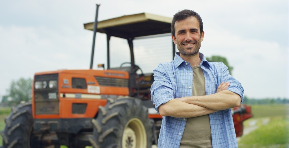 farmer with truck