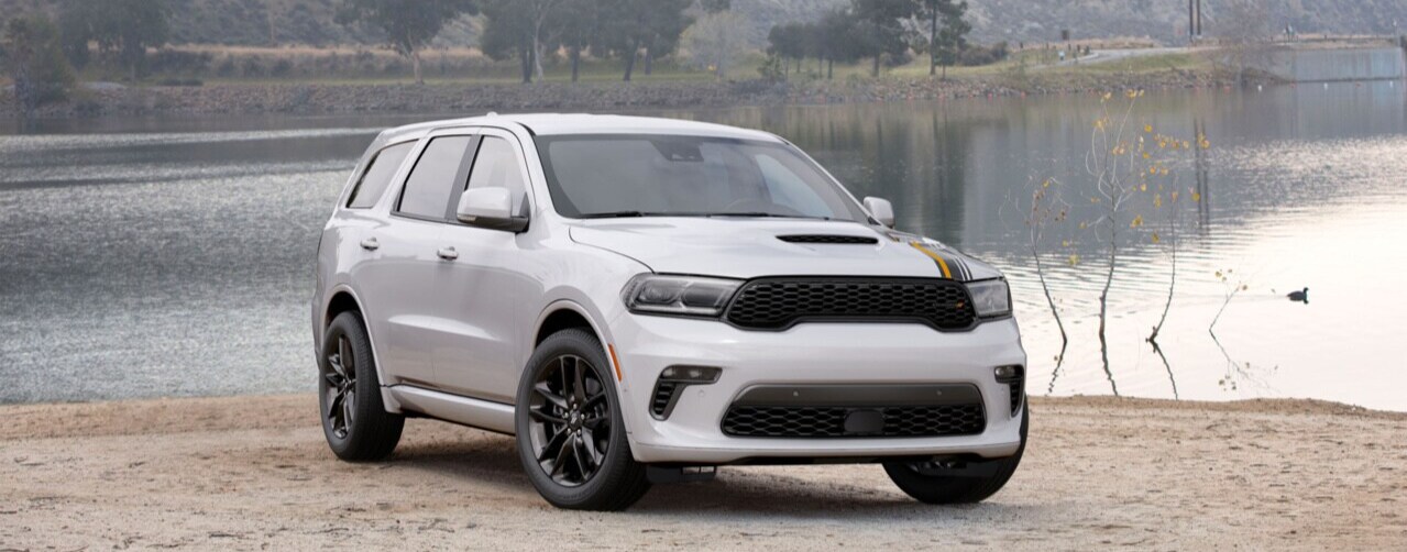 2025 Dodge Durango Dodge durango speeding down empty road