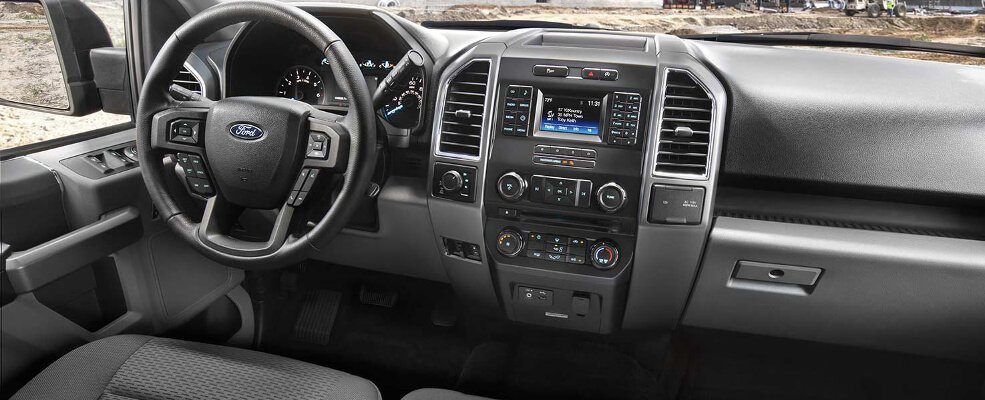 The Ford F-150's interior is great for Joliet, IL area truck enthusiasts