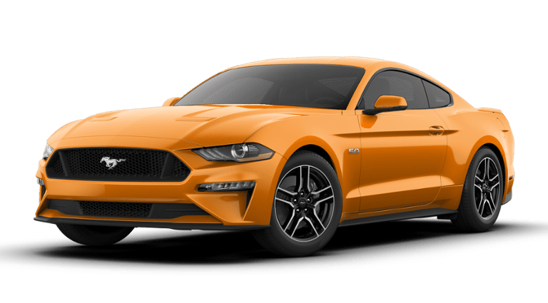 2019 Orange Ford Mustang