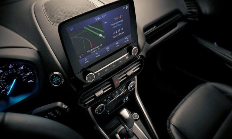 2022 Ford EcoSport Interior Infotainment System From Above