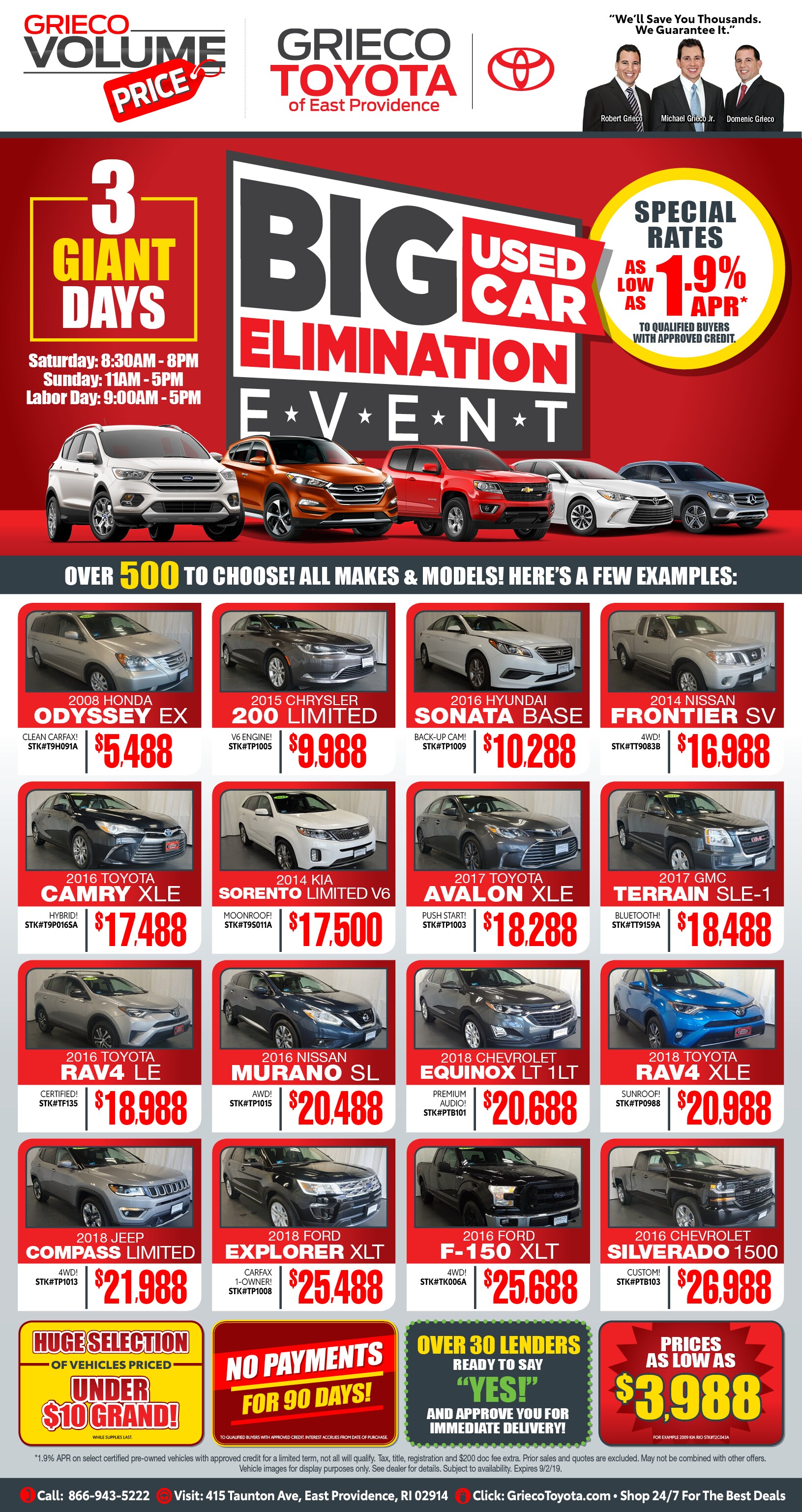 Used Car Newspaper Specials