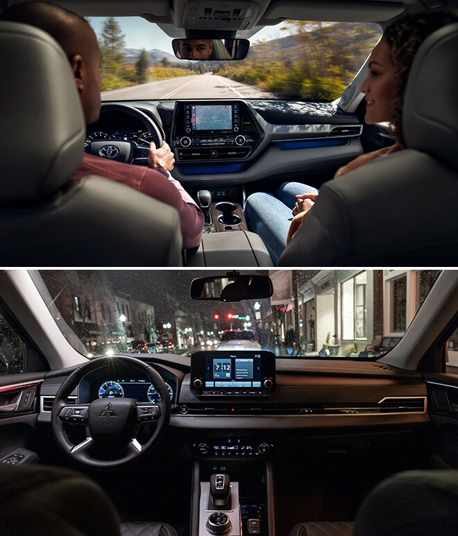 GriffinMitsu-Outlander-Highlander-L1.jpg Toyota Highlander vs. Mitsubishi Outlander: Interior Features Comparison