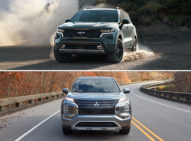 GriffinMitsu-Outlander-Sorento-L1.jpg Kia Sorento vs. Mitsubishi Outlander: Price & Warranty Coverage