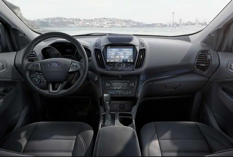 E4.jpg Gray interior of a 2019 Ford Escape